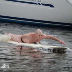 Rower on the board